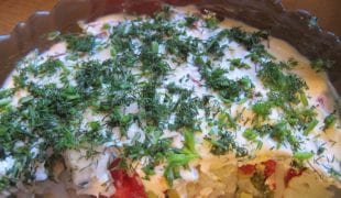 Sałatka z kalafiora i jajek